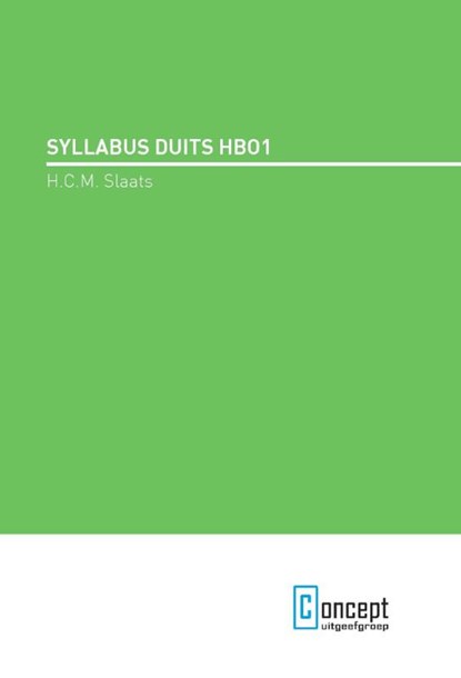 Syllabus Duits HBO 1, H.C.M. Slaats - Paperback - 9789491743474