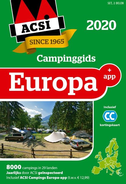 ACSI Campinggids Europa + app 2020, ACSI - Paperback - 9789492023858