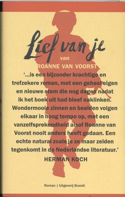 Lief van je, Roanne van Voorst - Paperback - 9789492037763