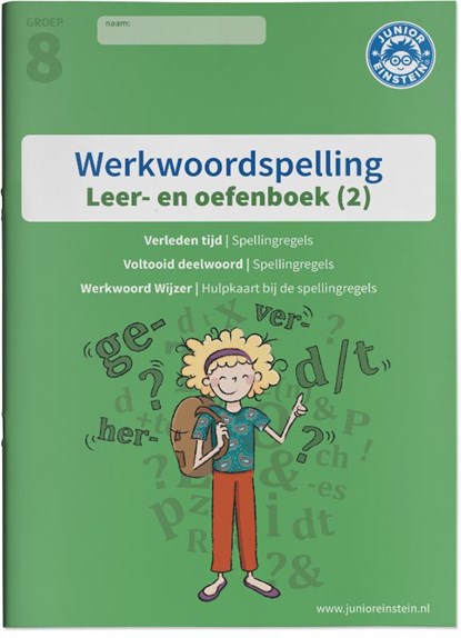 Werkwoordspelling 2 spellingsoefeningen verleden tijd en voltooid deelwoord groep 8 leer- en oefenboek, niet bekend - Paperback - 9789492265463