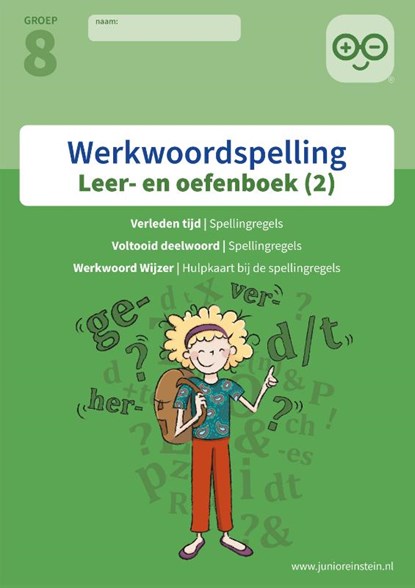 Werkwoordspelling 2 spellingsoefeningen verleden tijd en voltooid deelwoord groep 8 leer- en oefenboek, niet bekend - Paperback - 9789492265463