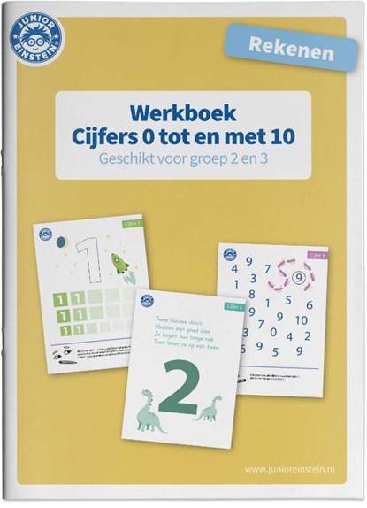 Rekenen Cijfers 0 tm 10 voor groep 2 en 3 Werkboek, niet bekend - Paperback - 9789492265975