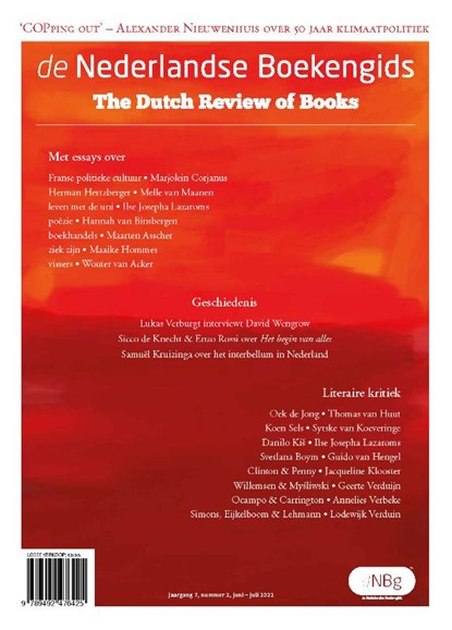 De Nederlandse Boekengids 2022-3, Merlijn Olnon - Paperback - 9789492476425