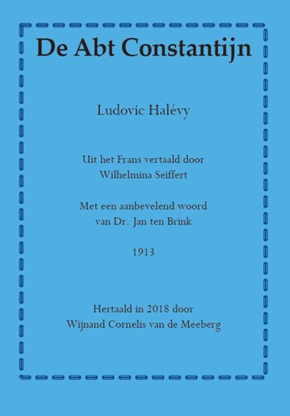 De Abt Constantijn, Ludovic Halévy - Paperback - 9789492575890