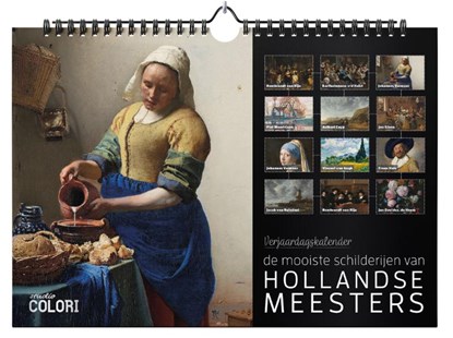 Verjaardagskalender De mooiste schilderijen van Hollandse Meesters, Studio Colori - Paperback - 9789492598653