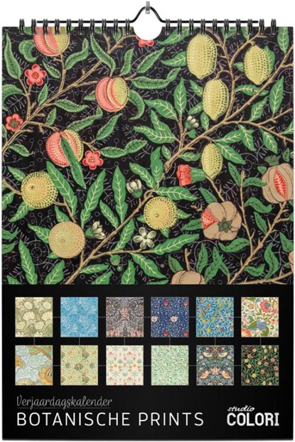 Verjaardagskalender Botanische prints, Studio Colori - Paperback - 9789492598660