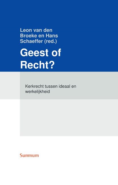 Geest of Recht?, Leon van den Broeke - Gebonden - 9789492701046
