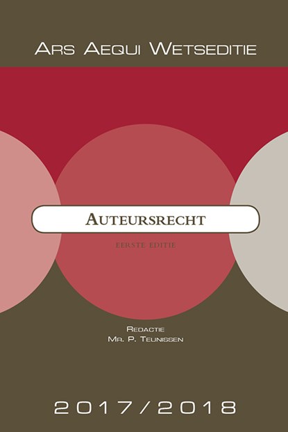 Auteursrecht 2017/2018, P. Teunissen - Paperback - 9789492766021