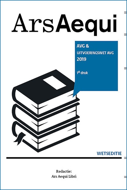 AVG & uitvoeringswet AVG 2018, Ars Aequi Libri - Paperback - 9789492766373