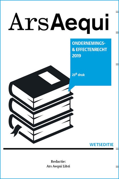 Ondernemings- & effectenrecht 2019, Ars Aequi Libri - Paperback - 9789492766564