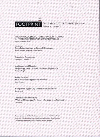 Footprint 30. Epiphylogenetic Turn and Architecture, Robert A. Gorny ; Andrej Radman - Paperback - 9789492852403