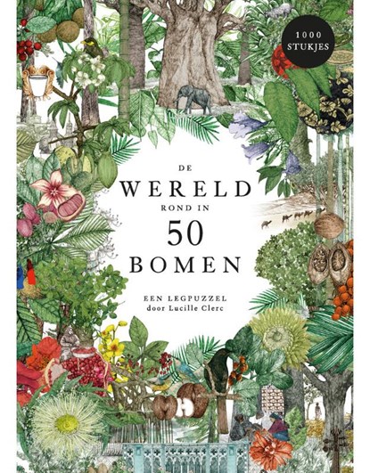 De wereld rond in 50 bomen, Lucille Clerc - Gebonden - 9789492938848