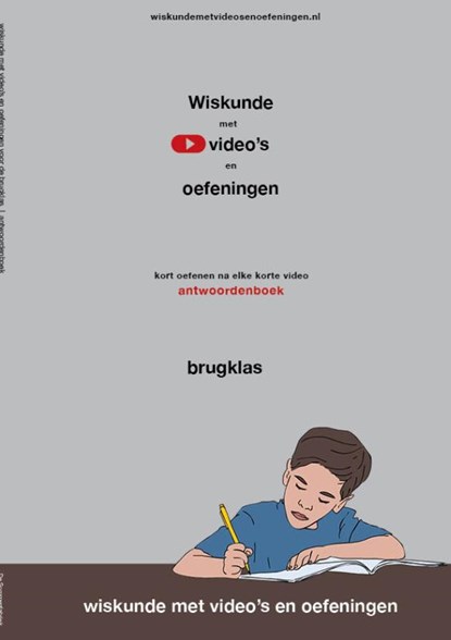 Wiskunde met video's en oefeningen brugklas, Liesbeth van der Plas - Paperback - 9789493065017