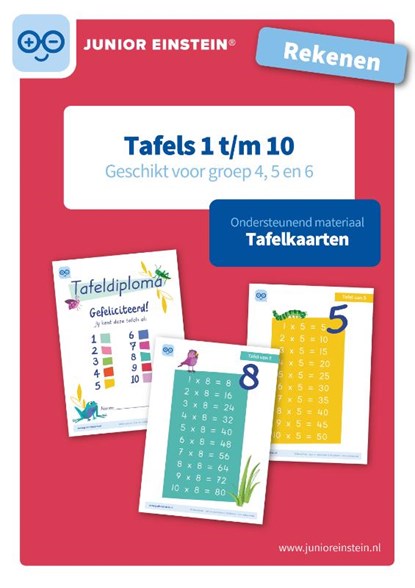 Rekenen Tafels 1 t/m 10 Tafelkaarten, niet bekend - Paperback - 9789493128217