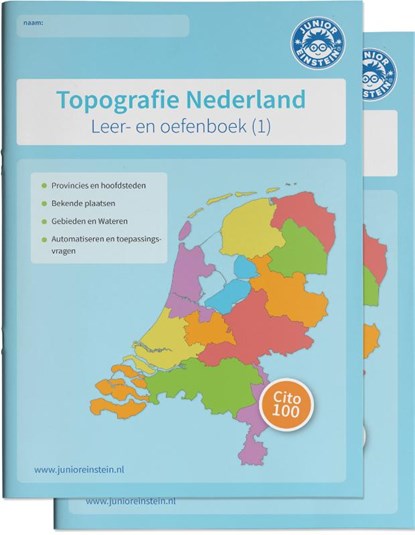 Topografie Nederland Leer- en oefenboeken Set (1 en 2), niet bekend - Paperback - 9789493128392