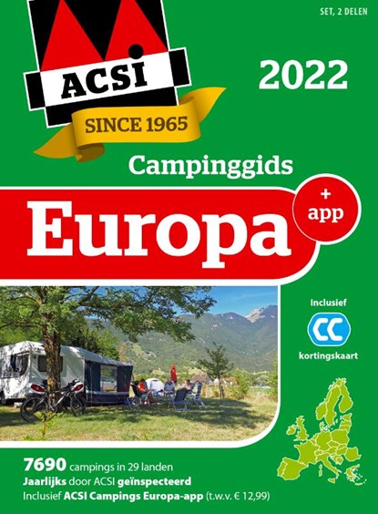 ACSI Campinggids Europa + app 2022 (set), ACSI - Paperback - 9789493182219
