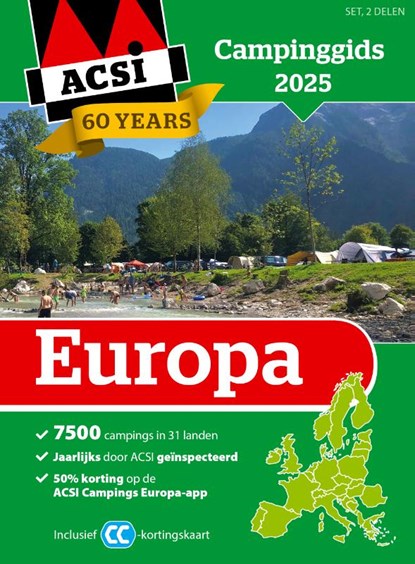 ACSI Campinggids Europa 2025, ACSI - Paperback - 9789493182684