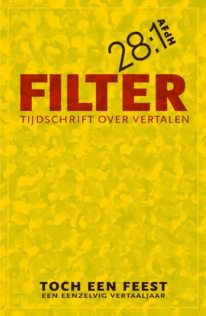 Filter – Tijdschrift over vertalen, niet bekend - Paperback - 9789493183087
