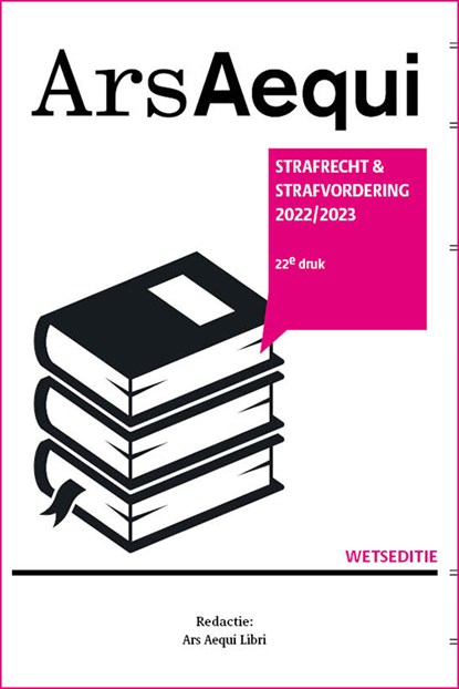 Strafrecht & strafvordering 2022-2023, Ars Aequi Libri - Paperback - 9789493199637