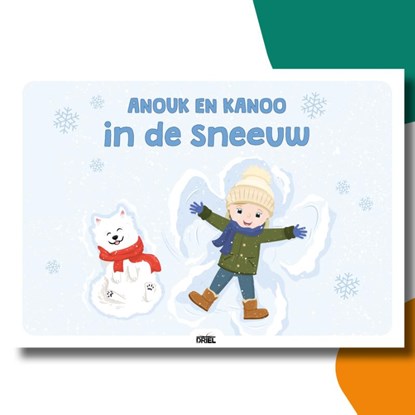 Anouk en Kanoo in de sneeuw kamishibai vertelplaten, Anouk Van der Jeught - Gebonden - 9789493200395