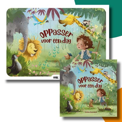 Oppasser voor een dag kamishibai vertelplaten + boek, Leontine Gaasenbeek - Gebonden - 9789493200715