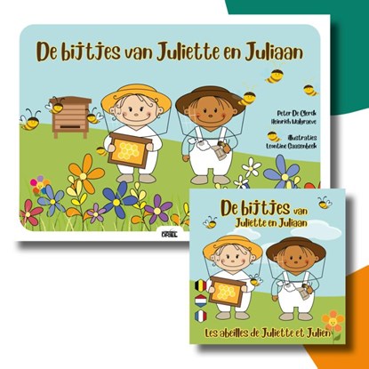 De bijtjes van Juliette en Juliaan kamishibai vertelplaten + boek, Peter De Clerck - Gebonden - 9789493200760