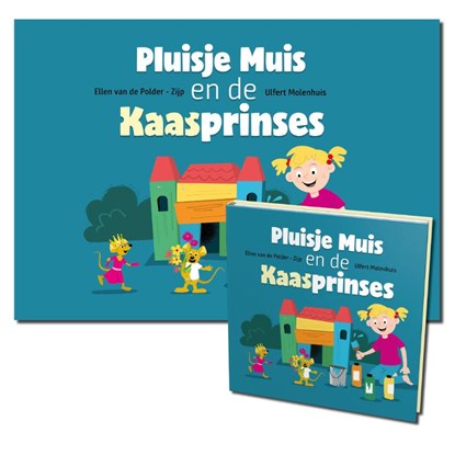 Pluisje muis en de kaasprinses kamishibai vertelplaten + boek, Ellen Van de Polder-Zijp - Gebonden - 9789493200791