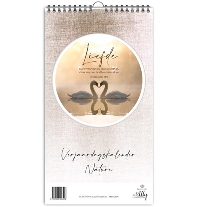 Verjaardagskalender Nature, niet bekend - Paperback - 9789493206526