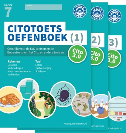 Citotoets Oefenboeken Set Deel 1, 2 en 3 - groep 7, niet bekend - Paperback - 9789493218055