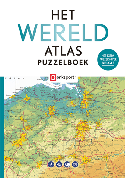 Denksport - Het Wereld Atlas Puzzelboek (BE), Peter Vroege - Paperback - 9789493247901