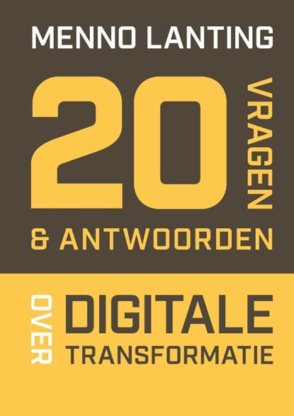 20 vragen & antwoorden over digitale transformatie, Menno Lanting - Paperback - 9789493282254