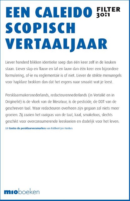 Een caleidoscopisch vertaaljaar, niet bekend - Paperback - 9789493332003