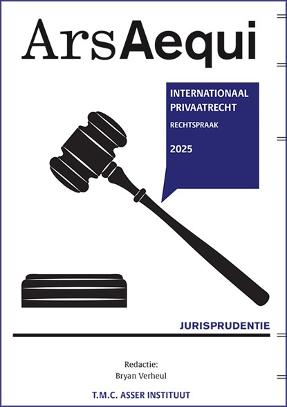 Jurisprudentie Internationaal Privaatrecht 2025, Bryan Verheul ; T.M.C. Asser Instituut - Paperback - 9789493333192