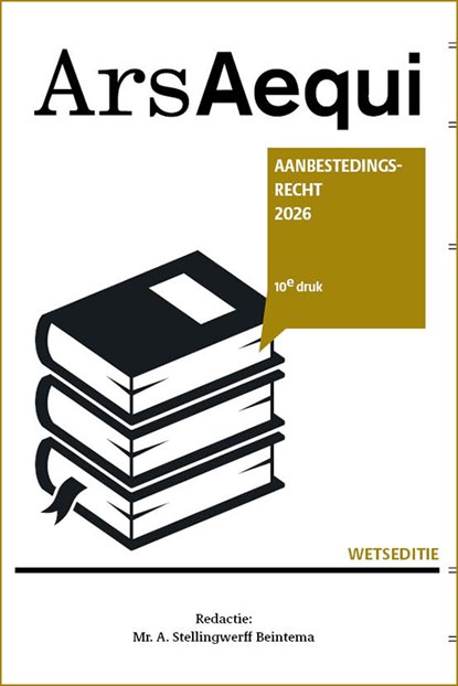 Aanbestedingsrecht 2026, Anke Stellingwerff-Beintema - Paperback - 9789493333659