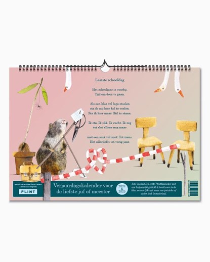 Juffen & Meesters Verjaardagskalender, Erik van Os ; Hans en Monique Hagen ; Jaap Robben ; Fetze Pijlman ; Jos van Hest ; Mary Heylema ; Linda Vogelesang ; Frank Eerhart ; Tim Gladdines ; Theo Olthuis ; Bette Westera - Paperback - 9789493352186