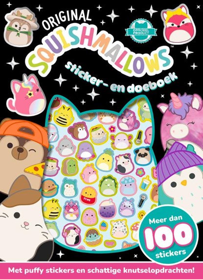 Original Squishmallows sticker- en doeboek, Witte Leeuw - Paperback - 9789493354715