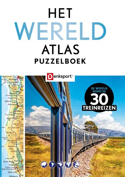 Het Wereld Atlas Puzzelboek- Treinreizen (BE), niet bekend - Paperback - 9789493361102