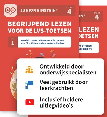 Begrijpend lezen voor de LVS-toetsen set - Deel 1 en 2 - Groep 4, niet bekend - Paperback - 9789493442221