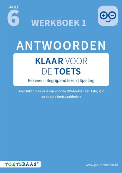 Klaar voor de toets - Antwoordenboek 1 | Groep 6 + Online video-uitleg, niet bekend - Paperback - 9789493442467