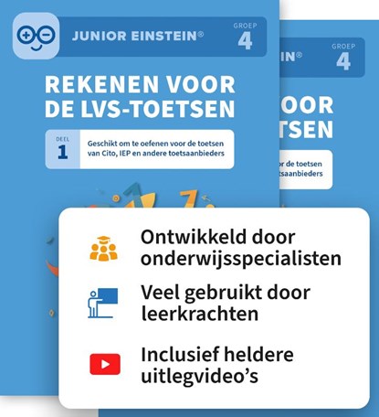 Rekenen voor de LVS-toetsen set - Deel 1 en 2 - Groep 4, niet bekend - Paperback - 9789493442504