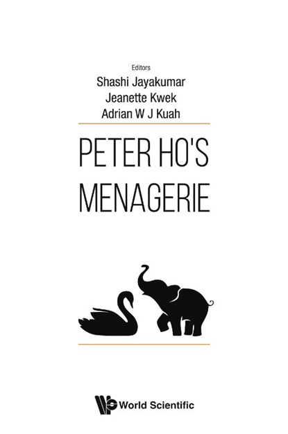 PETER HO'S MENAGERIE, Jayakumar Shashi Et Al - Gebonden - 9789811294655