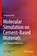 Molecular Simulation on Cement-Based Materials, Dongshuai Hou - Paperback - 9789811387135