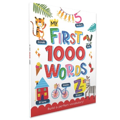 My First 1000 Words: Illustrated Picture Book to Learn 1000 Important Words Includes Body Parts, Things Around Us, Musical Instruments, Sports, Land F, Penguin Books - Paperback - 9789815127652