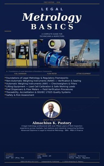 LEGAL METROLOGY BASICS: A Complete Guide for Technicians and Inspectors, almachius Pastory - Ebook - 9789912437135