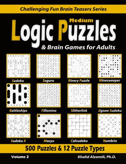 Medium Logic Puzzles & Brain Games for Adults, Khalid Alzamili - Paperback - 9789922636085