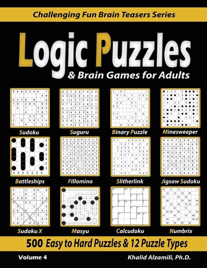 Logic Puzzles & Brain Games for Adults, Khalid Alzamili - Paperback - 9789922636122
