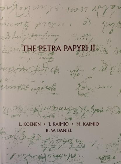 The Petra Papyri II, L. Koenen ; J. Kaimio ; M. Kaimio ; R.W. Daniel - Gebonden - 9789957854362