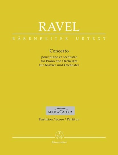 Concerto für Klavier und Orchester G-Dur, Maurice Ravel - Gebonden - 9790006573868