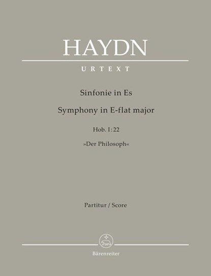 Sinfonie Nr. 22 Es-Dur Hob. I:22 "Der Philosoph", Joseph Haydn - Paperback - 9790006577453