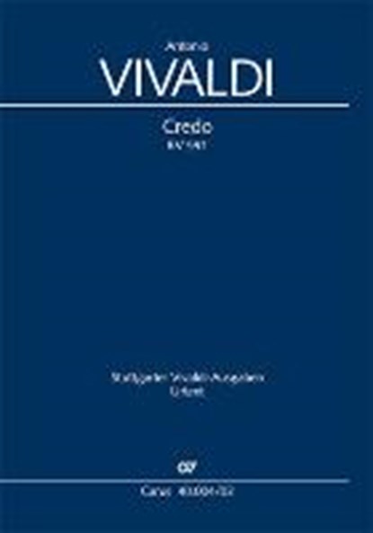 Credo e-Moll RV 591, VIVALDI,  Antonio - Paperback - 9790007058685